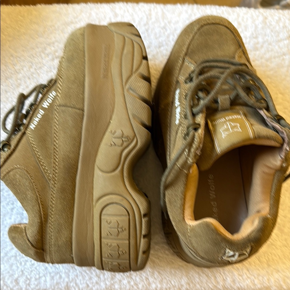 Naked Wolfe Brown Sneakers